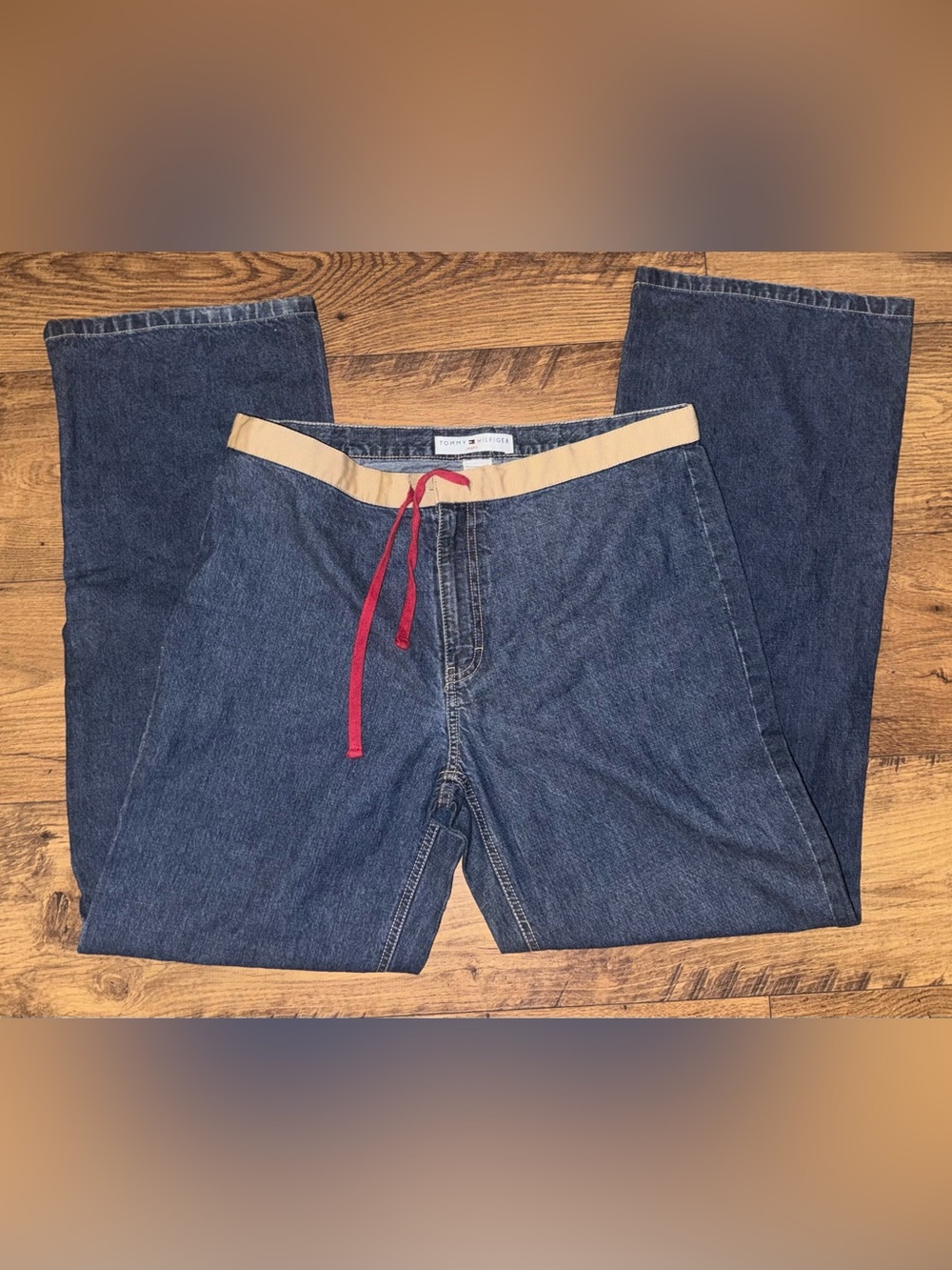Vintage 2004 Tommy Hilfiger Blue Denim Wide leg jeans